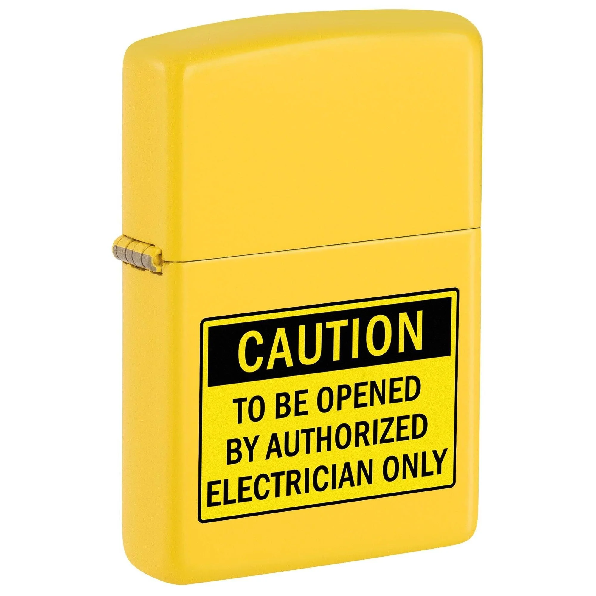Zippo Lighter: Electrical Panel Caution Sign - Sunflower 81711