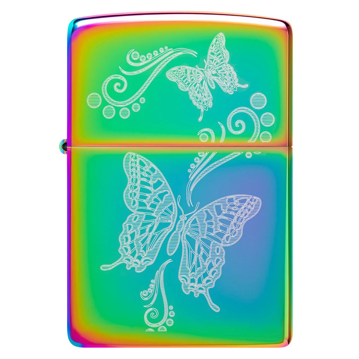 Zippo Lighter: Engraved Butterflies - Multi-Color 46125 - Image 2