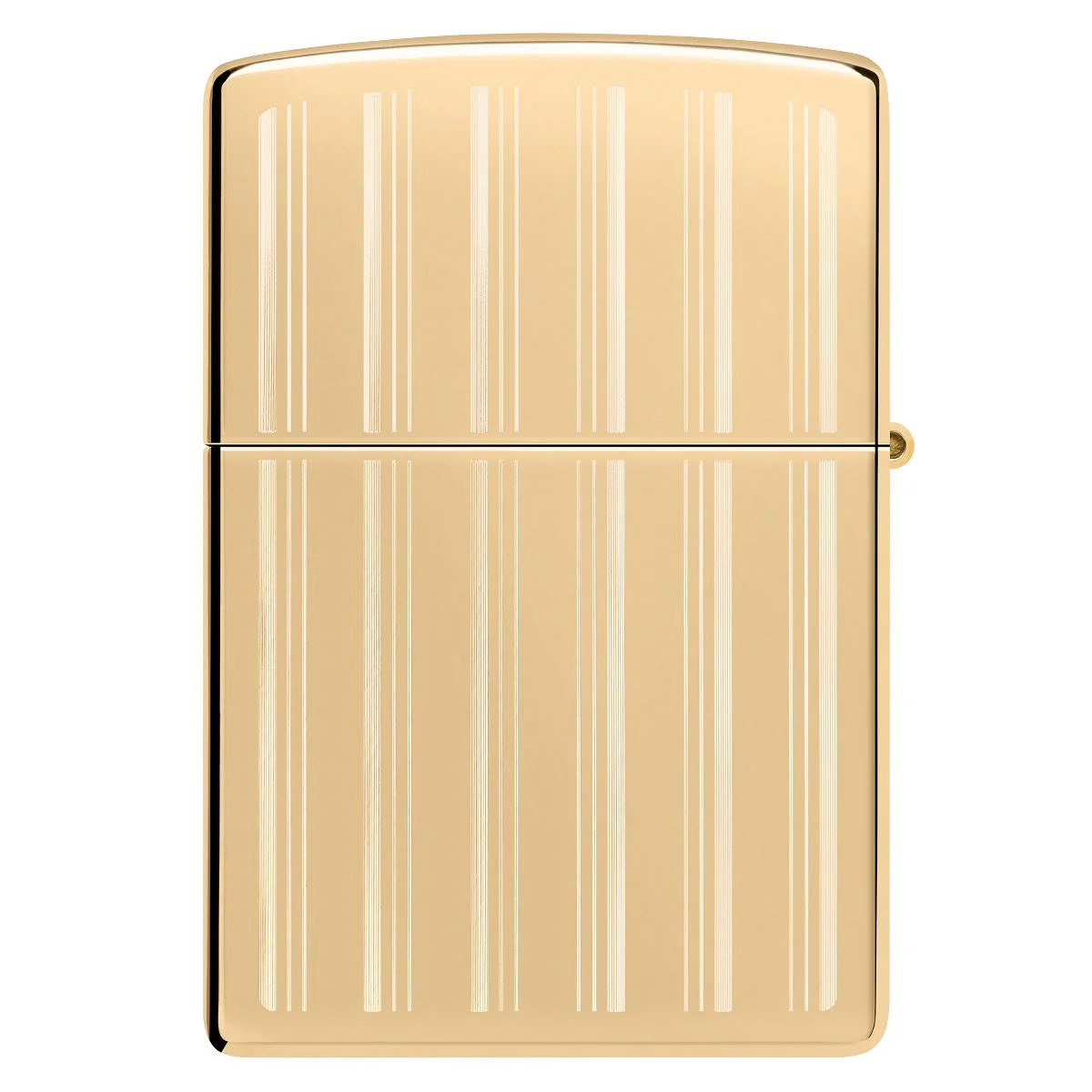 Zippo Lighter: Engraved Lines - High Polish Brass 46011 - Image 3