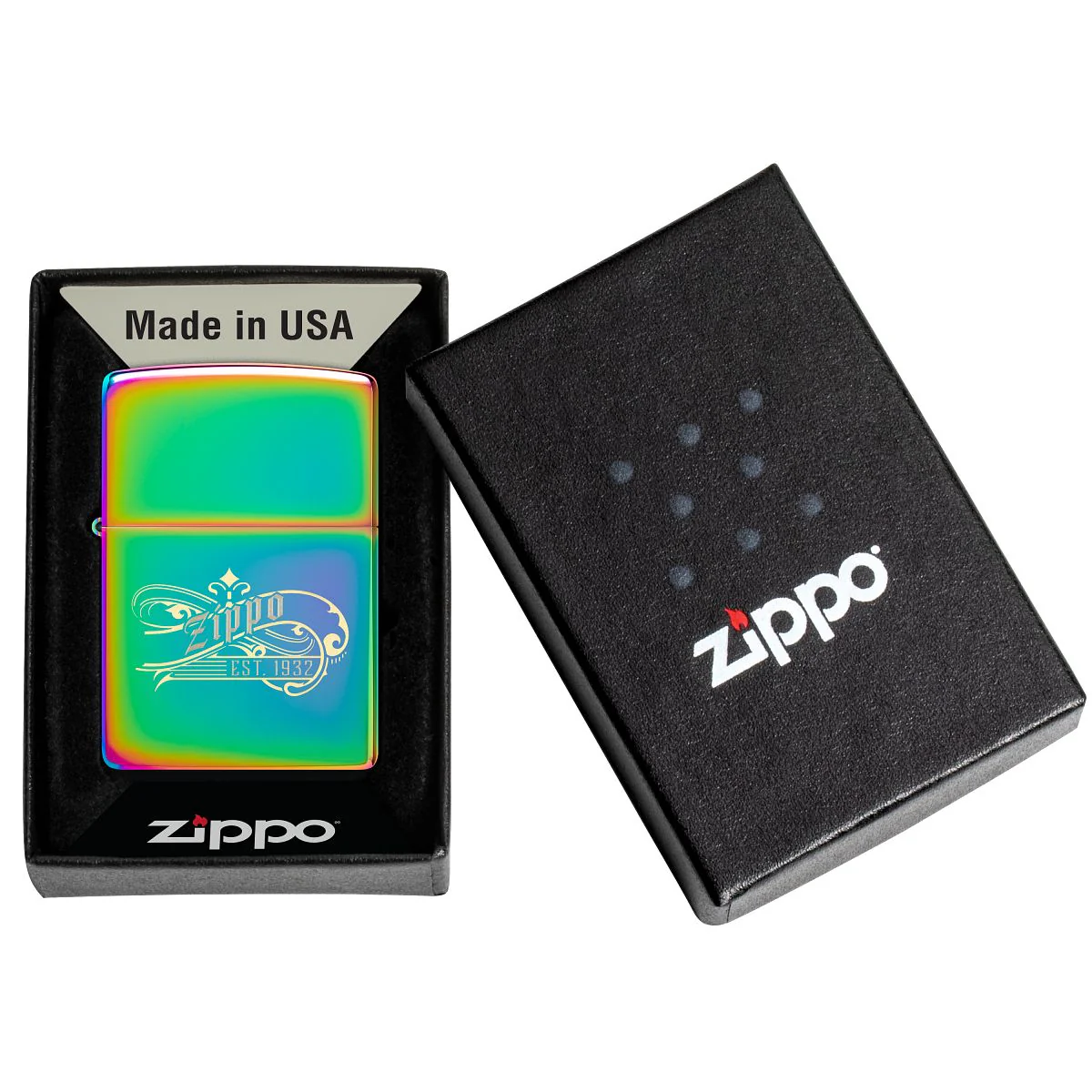 Zippo Lighter: Established 1932, Engraved - Multi-Color 46837 - Image 6