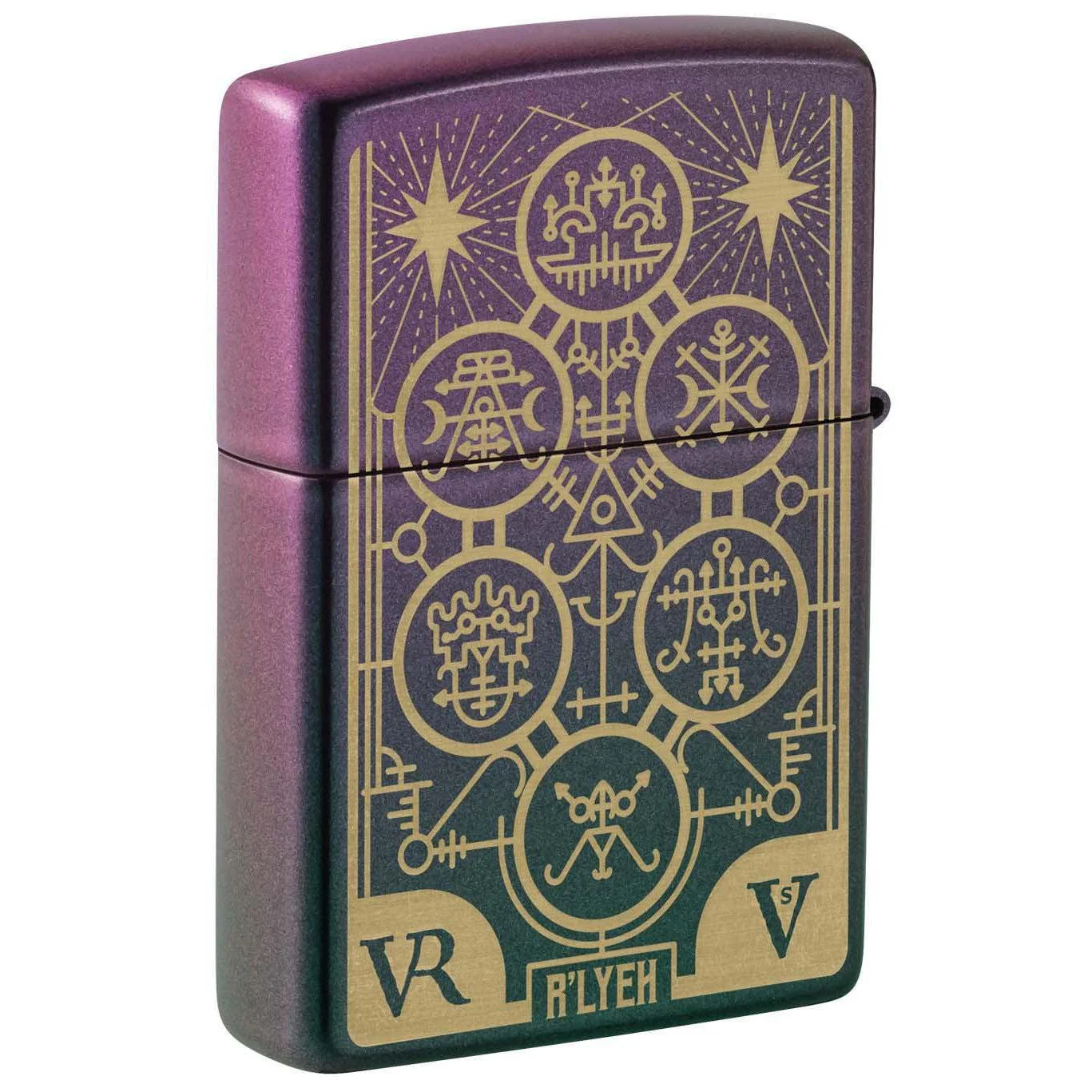 Zippo Lighter: Evil Design, Engraved - Iridescent 48671 - Image 2