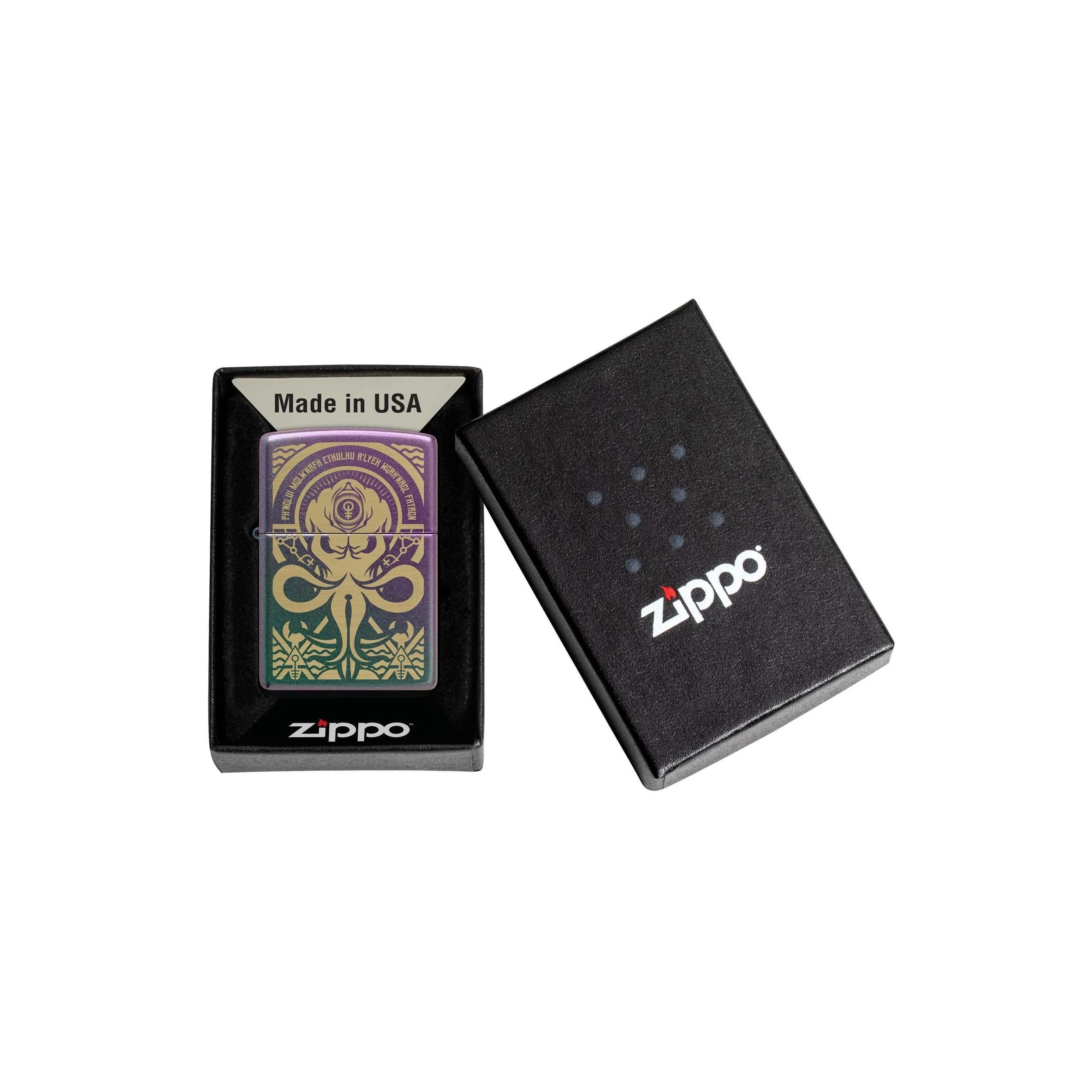 Zippo Lighter: Evil Design, Engraved - Iridescent 48671 - Image 3