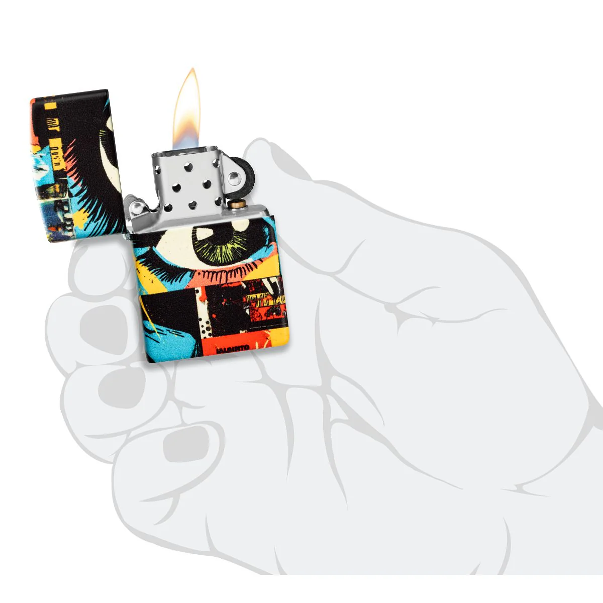 Zippo Lighter: Eye See You Design - 540 Color 46952 - Image 9