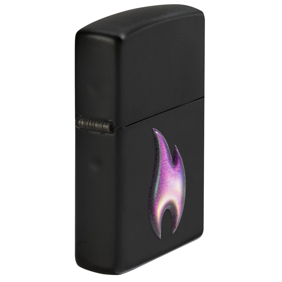 Zippo Lighter: Flame Emblem - Black Matte 46965 - Image 2