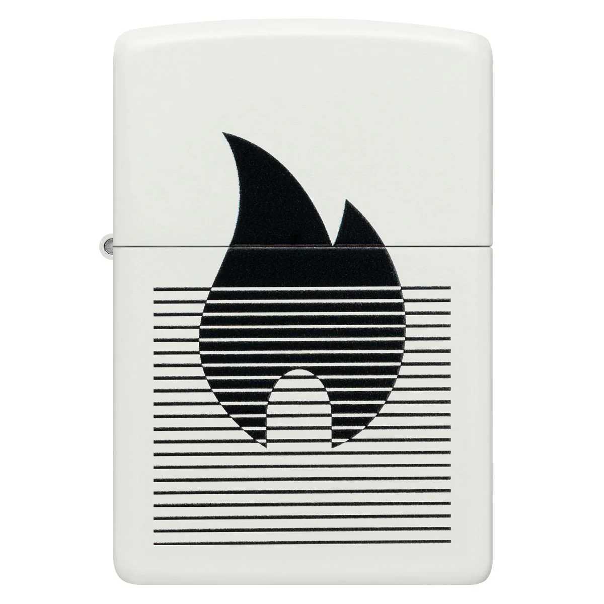 Zippo Lighter: Flame Gradient Design - White Matte 46485 - Image 2