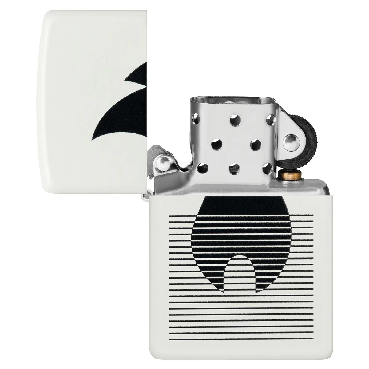 Zippo Lighter: Flame Gradient Design - White Matte 46485 - Image 4