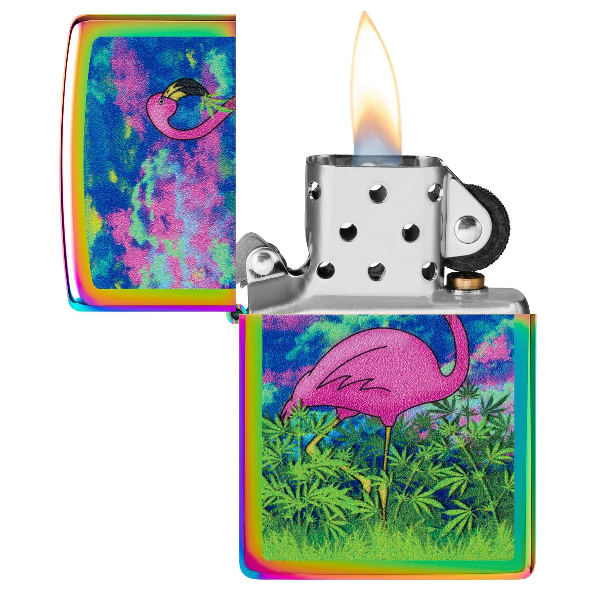 Zippo Lighter: Flamingo Fields - Multi-Color 46827 - Image 3