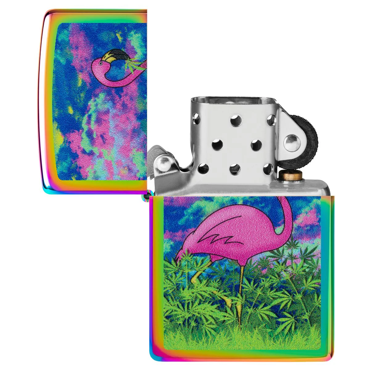 Zippo Lighter: Flamingo Fields - Multi-Color 46827 - Image 4