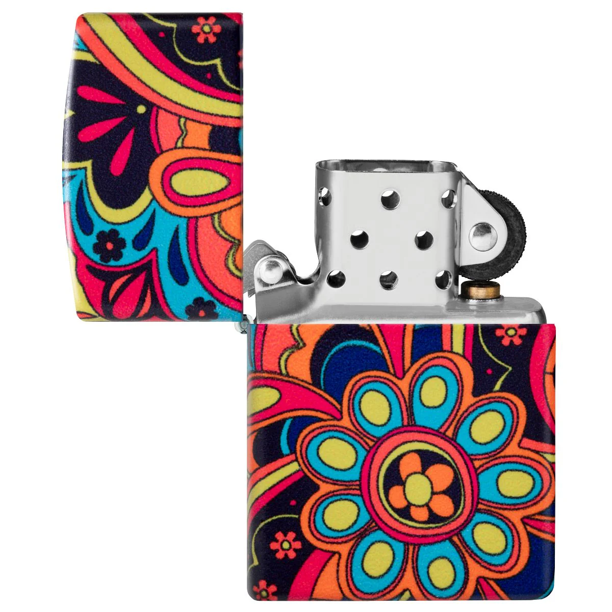 Zippo Lighter: Flower Power - 540 Color 46128 - Image 8