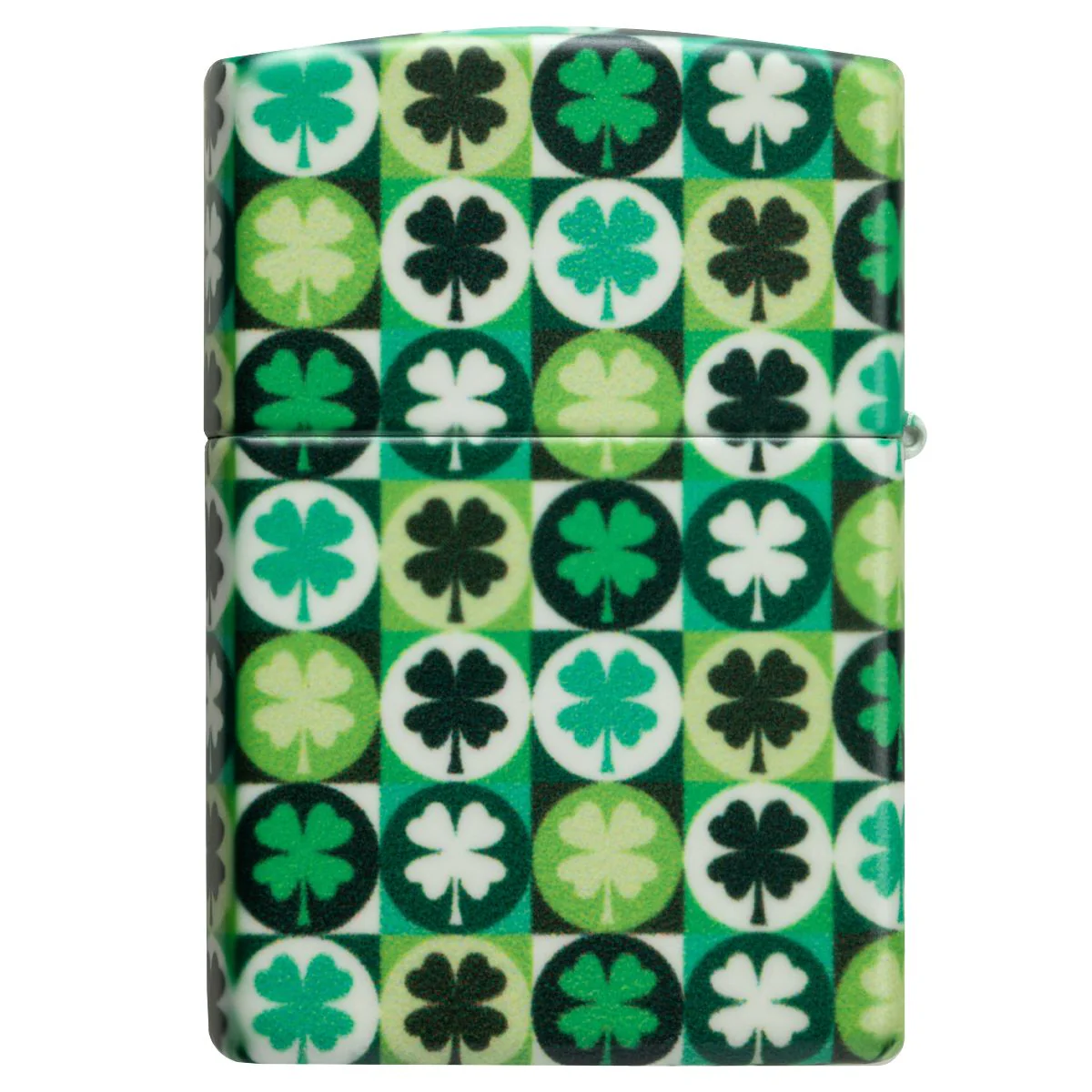Zippo Lighter: Four-leaf Clovers - Glow-in-the-Dark Green 46015 - Image 5