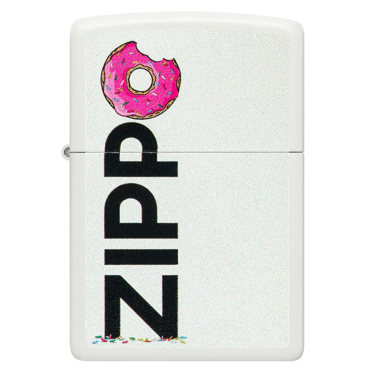 Zippo Lighter: Frosted Zippo Design - White Matte 46240 - Image 2