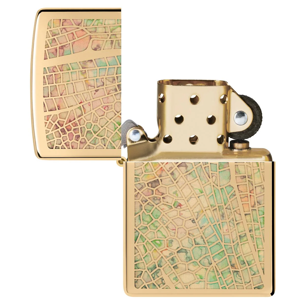 Zippo Lighter: Fusion Dragonfly Wing - High Polish Brass 46006 - Image 4