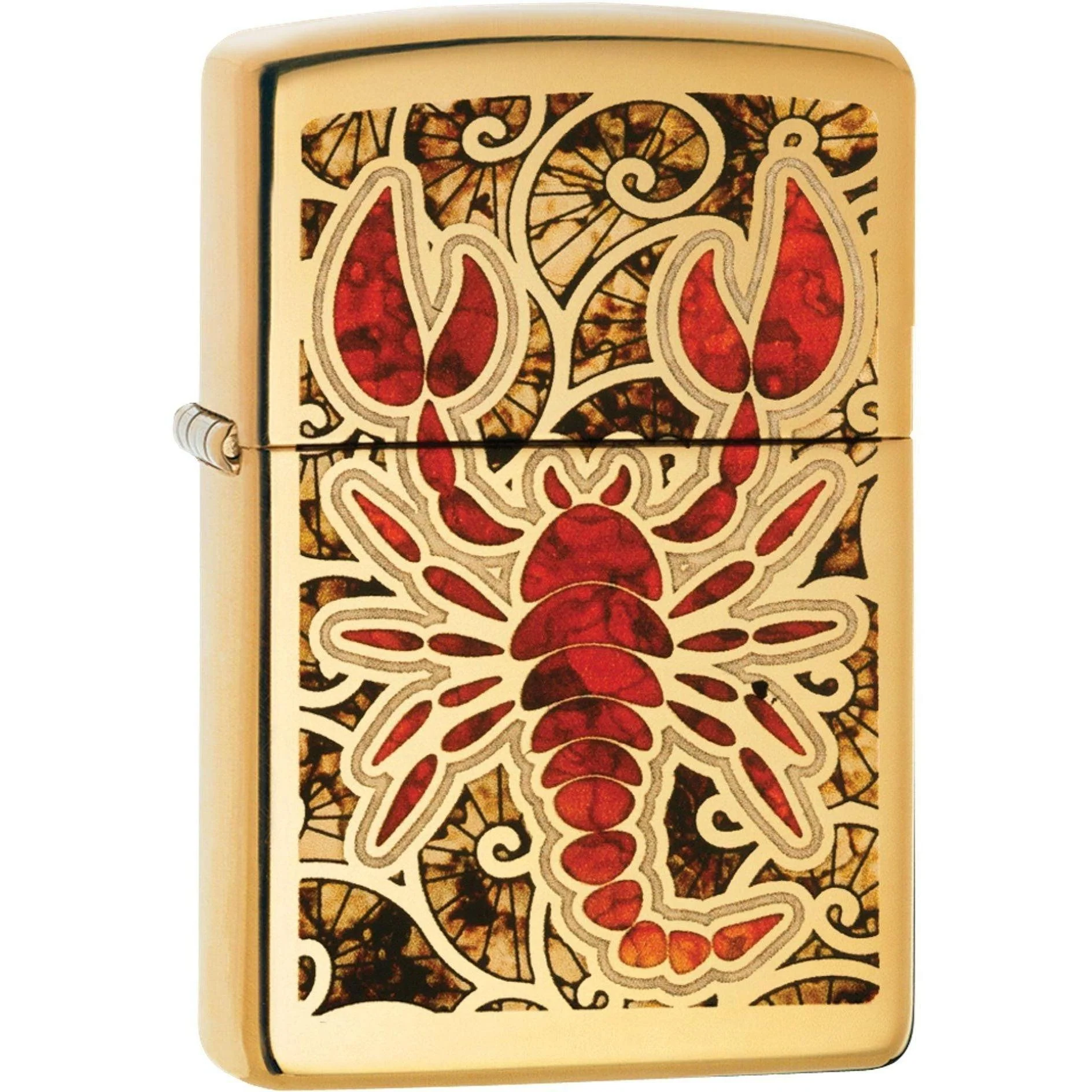 Zippo Lighter: Fusion Scorpion - High Polish Brass 81603