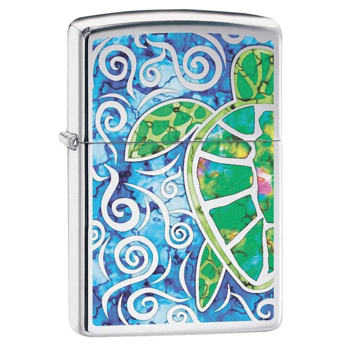Zippo Lighter: Fusion Sea Turtle - High Polish Chrome 79803