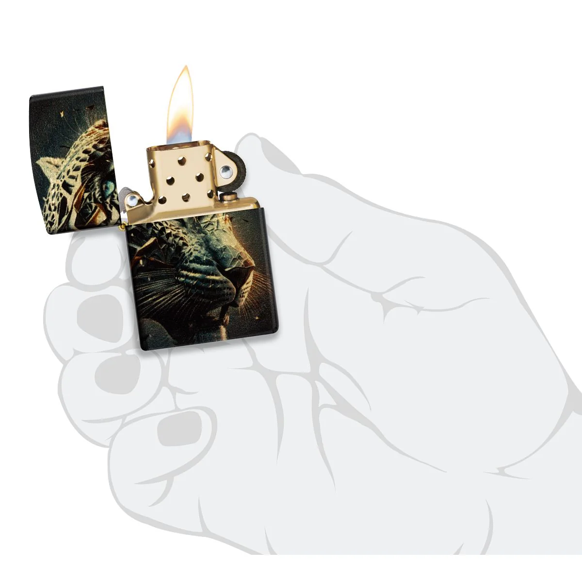 Zippo Lighter: Futuristic Panther - 540 Fusion 46864 - Image 9