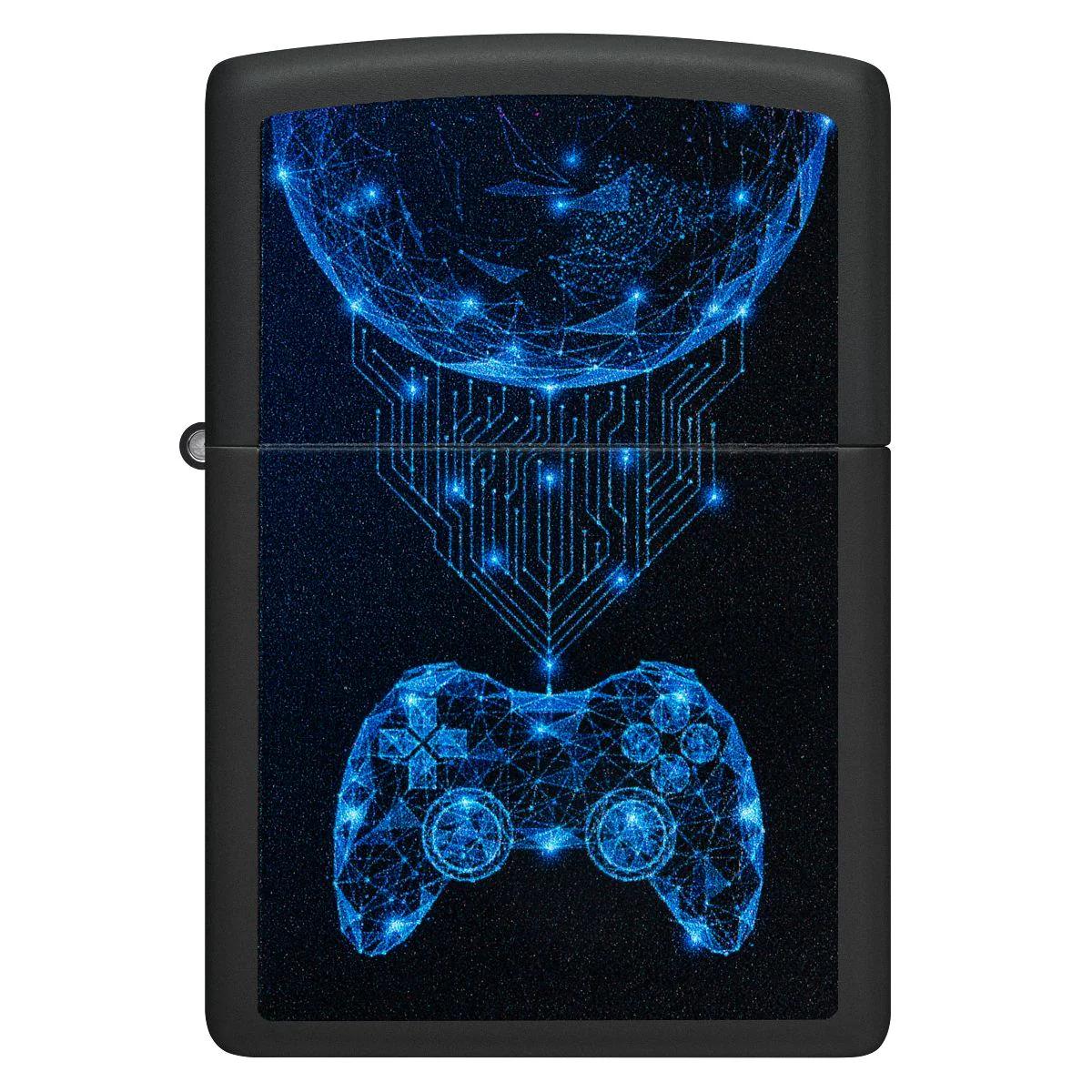Zippo Lighter: Gaming Design - Black Matte 48912 - Image 2
