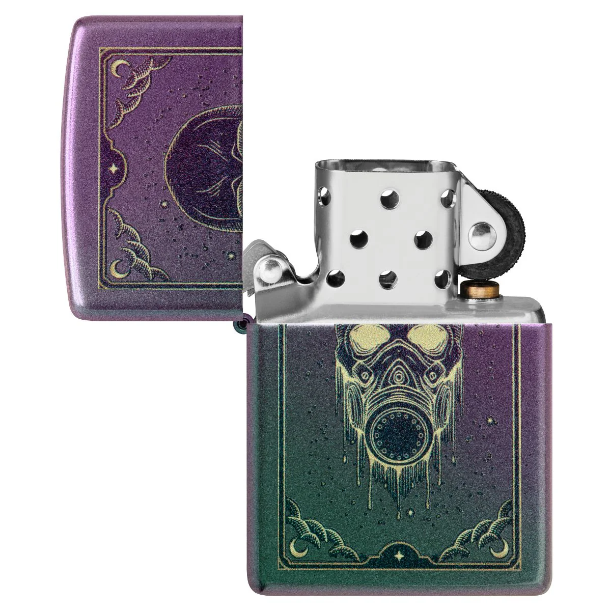 Zippo Lighter: Gas Mask Design - Iridescent 46953 - Image 4