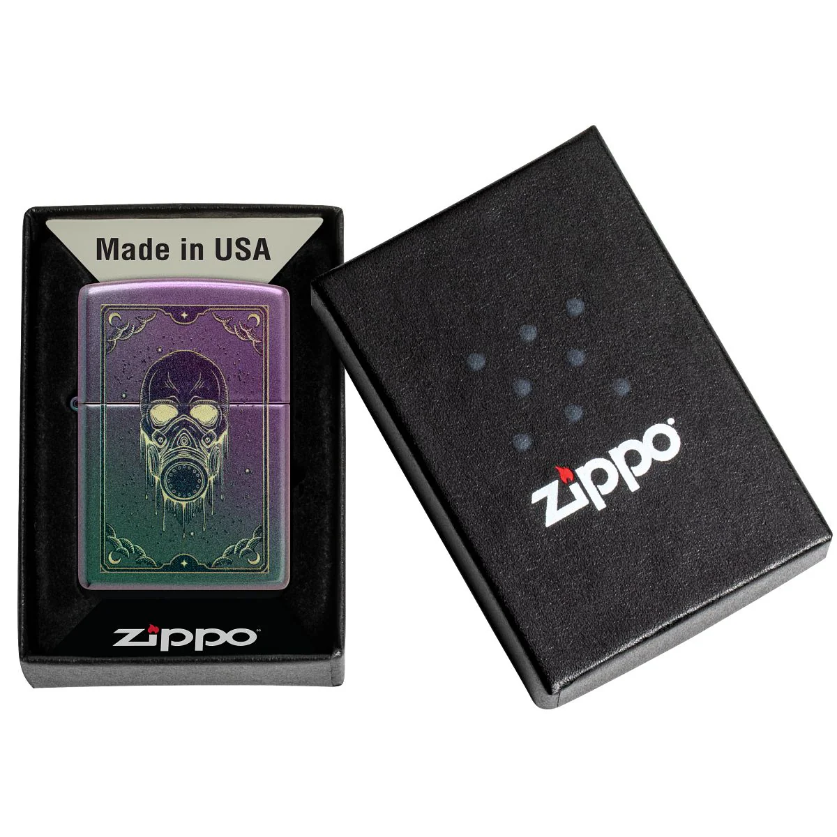 Zippo Lighter: Gas Mask Design - Iridescent 46953 - Image 6