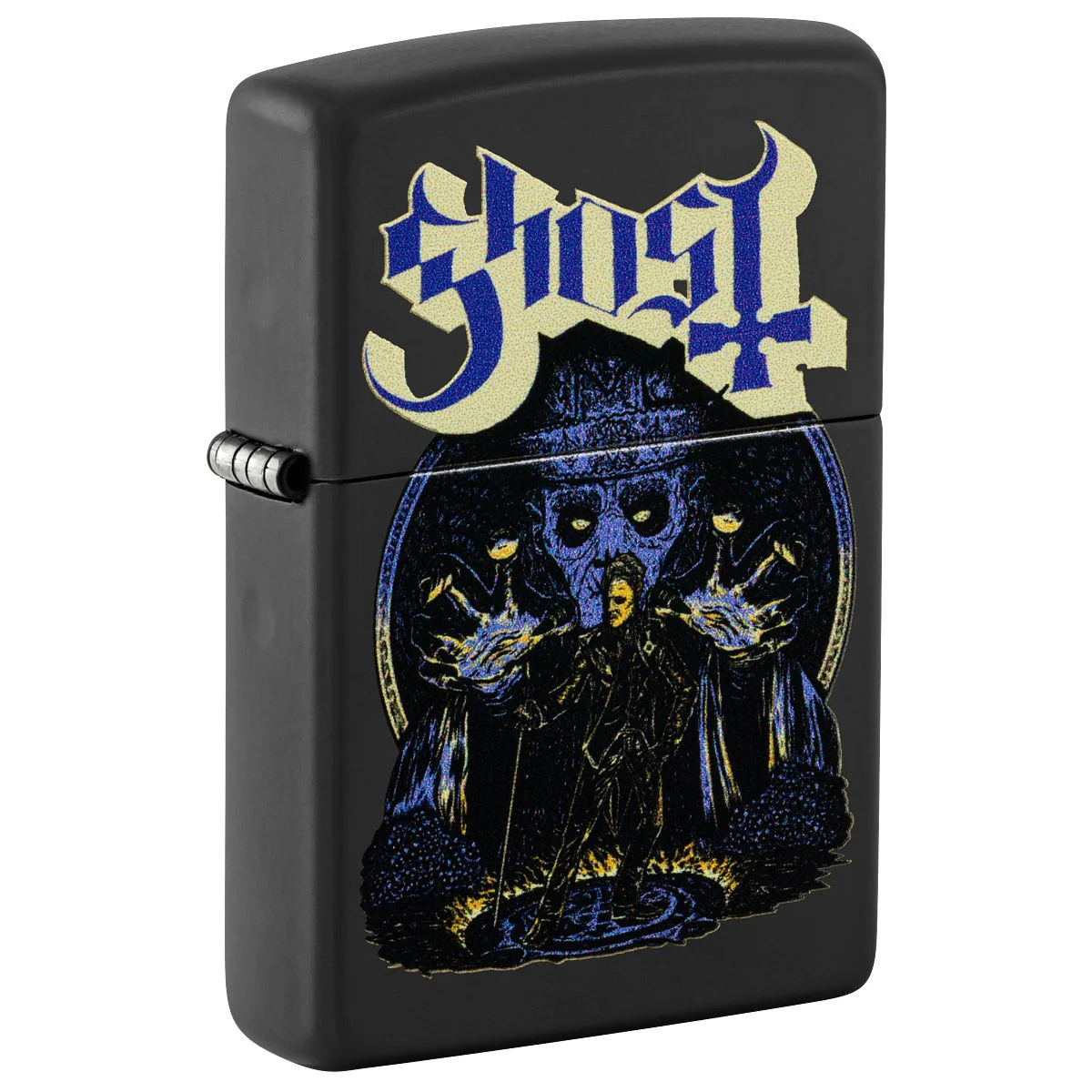 Zippo Lighter: Ghost, Rock Band - Black Matte 47234