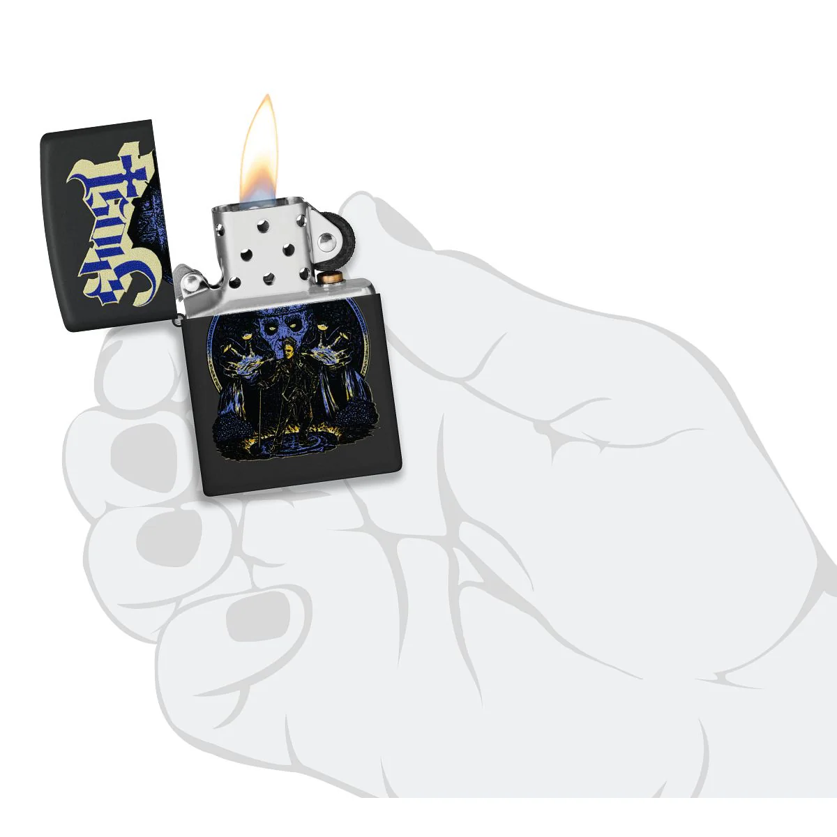 Zippo Lighter: Ghost, Rock Band - Black Matte 47234 - Image 5