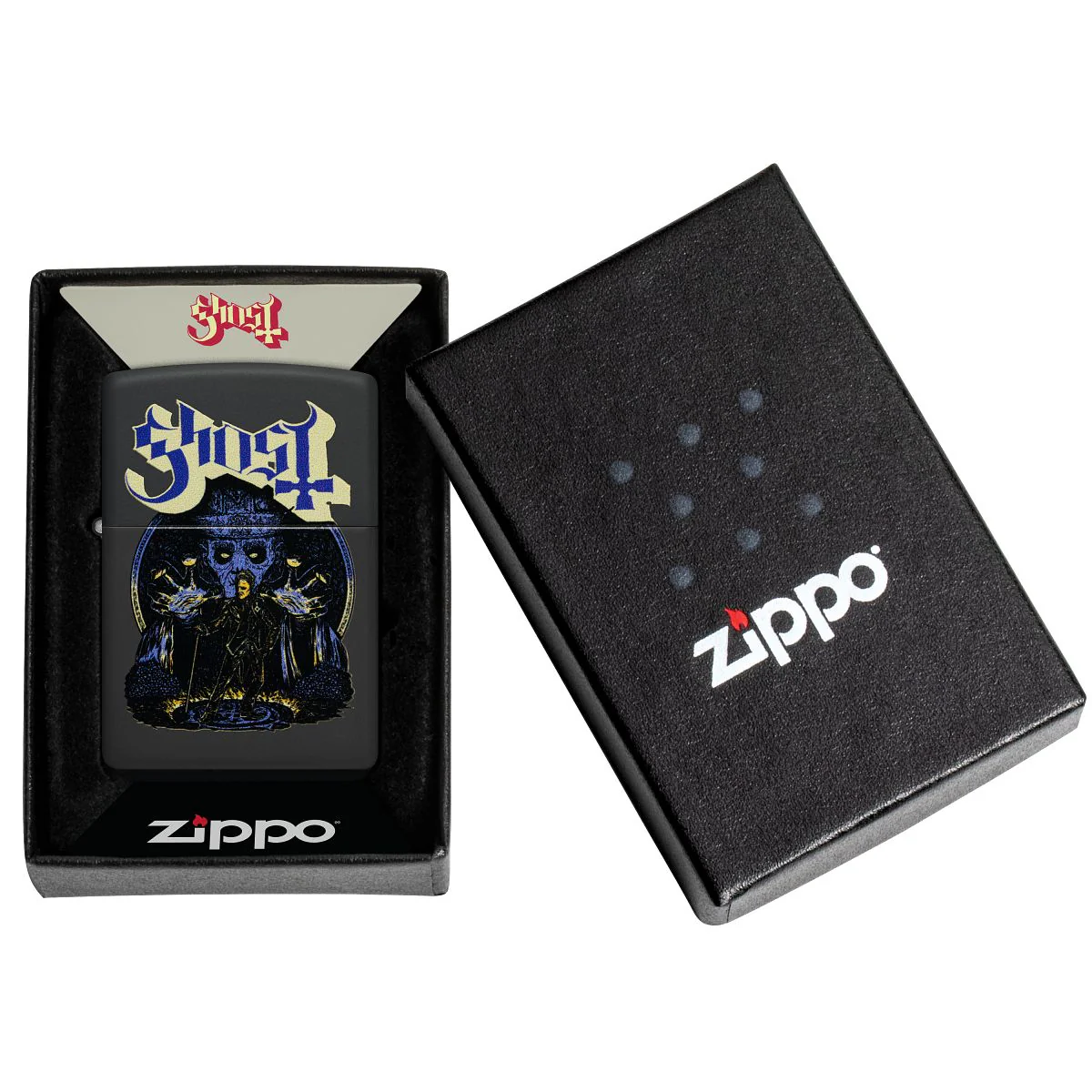 Zippo Lighter: Ghost, Rock Band - Black Matte 47234 - Image 6