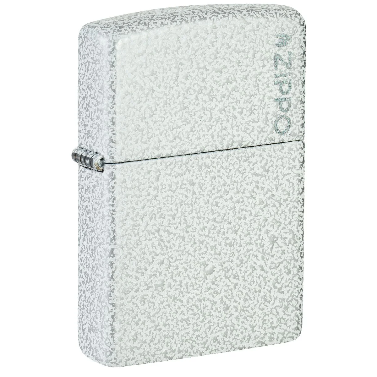 Zippo Lighter: Glacier with Zippo Logo - 46020ZL
