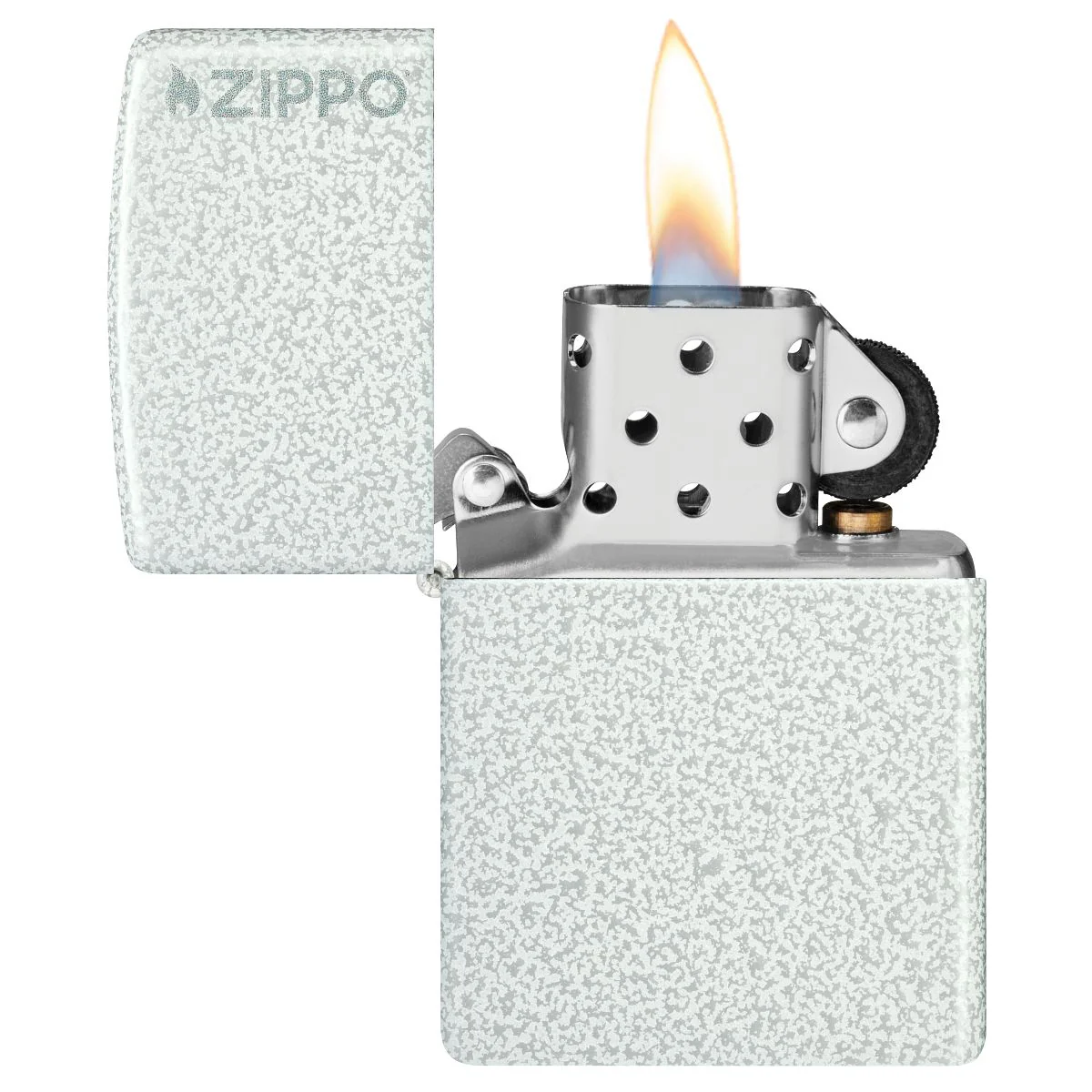 Zippo Lighter: Glacier with Zippo Logo - 46020ZL - Image 6