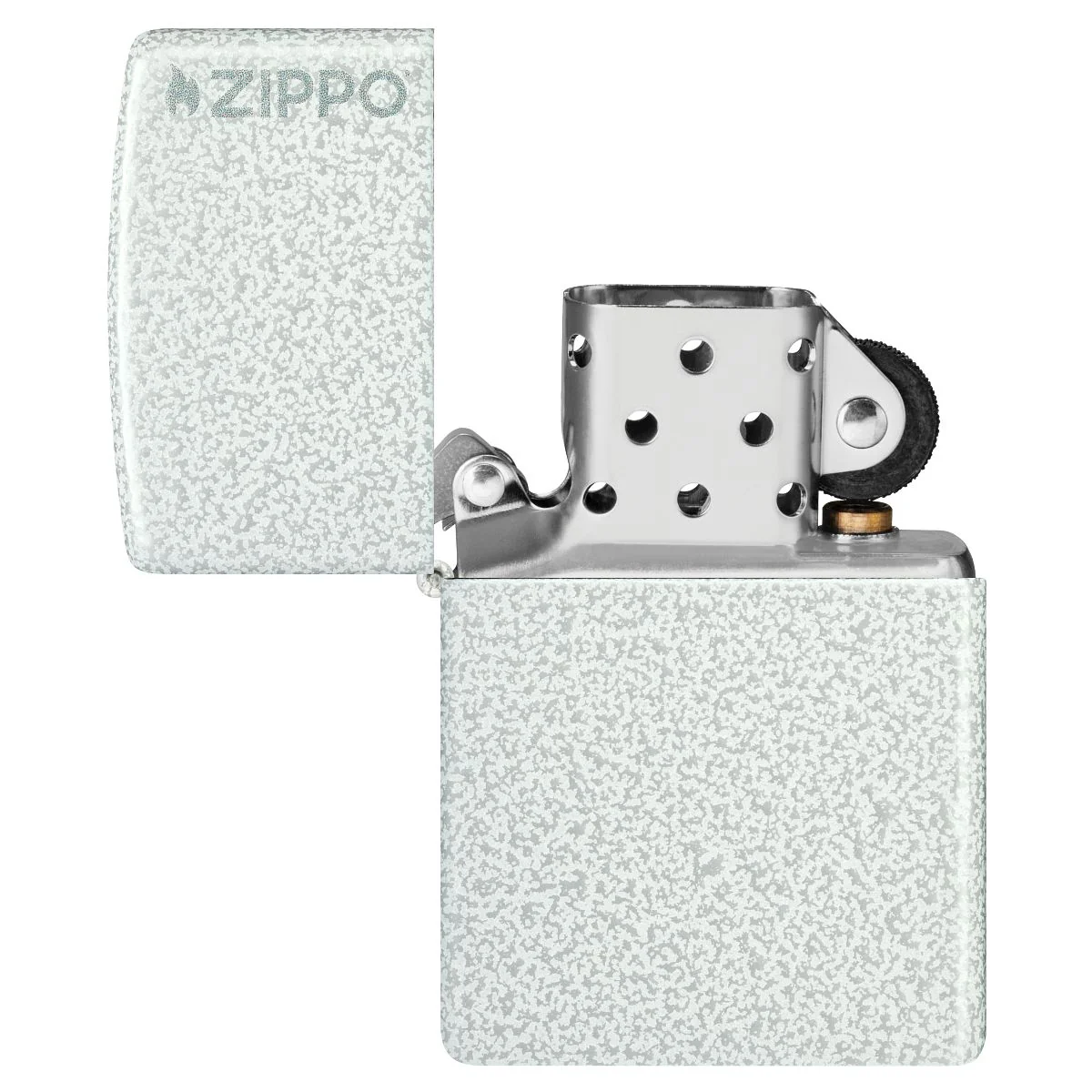 Zippo Lighter: Glacier with Zippo Logo - 46020ZL - Image 7