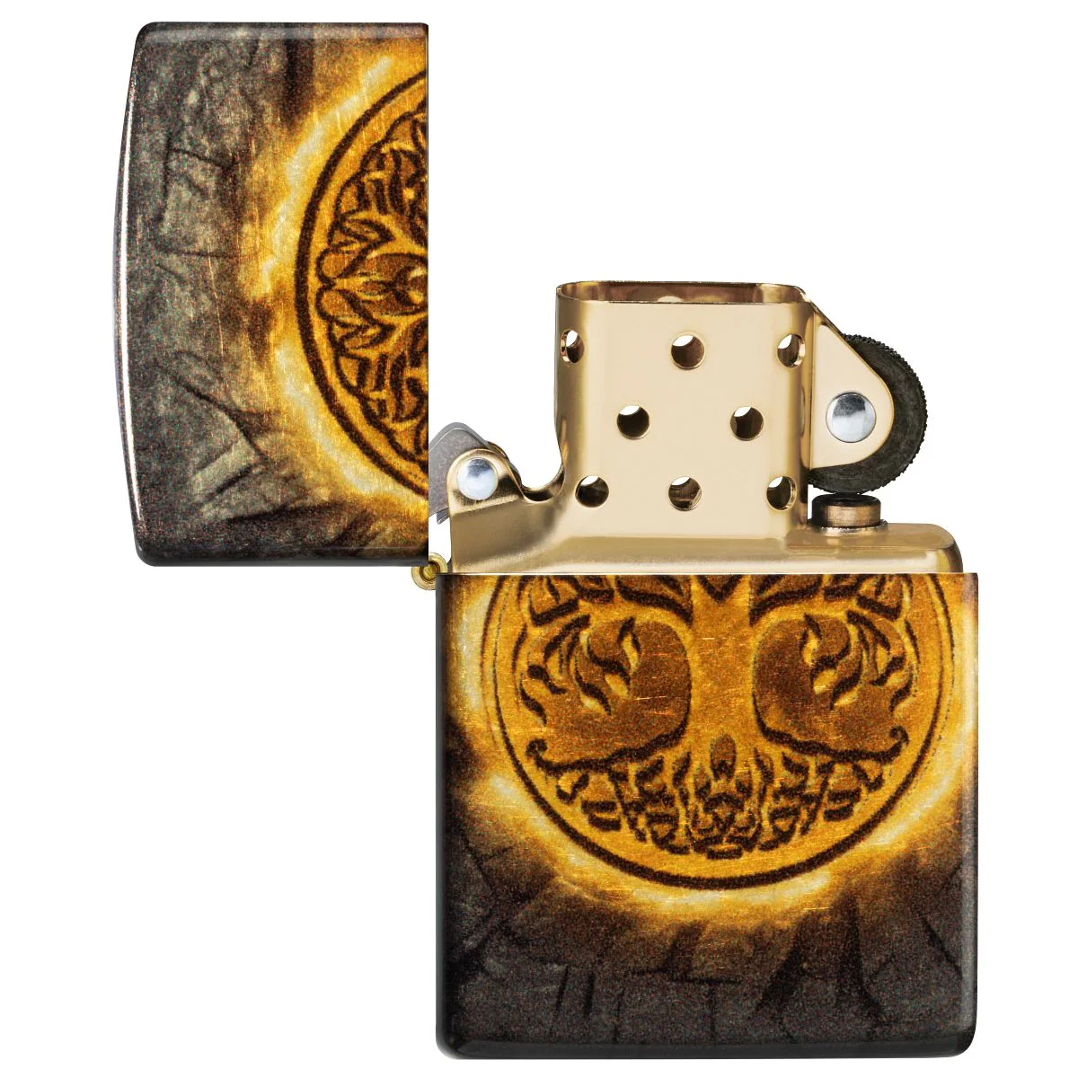 Zippo Lighter: Gleaming Tree of Life - 540 Fusion 46815 - Image 8