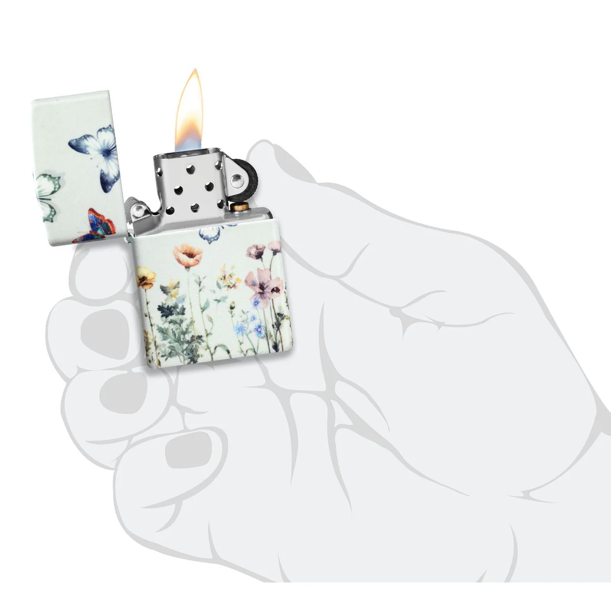 Zippo Lighter: Glowing Butterflies, Glow-in-the-Dark - 540 Color 46703 - Image 10
