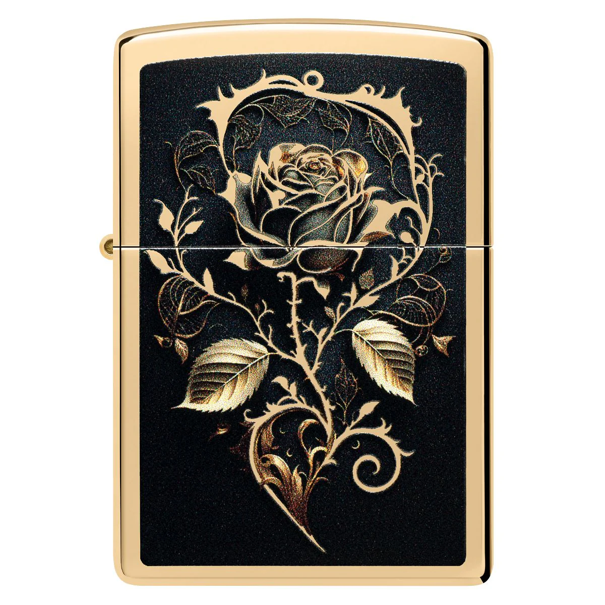 Zippo Lighter: Golden Rose - High Polish Brass 46665 - Image 2
