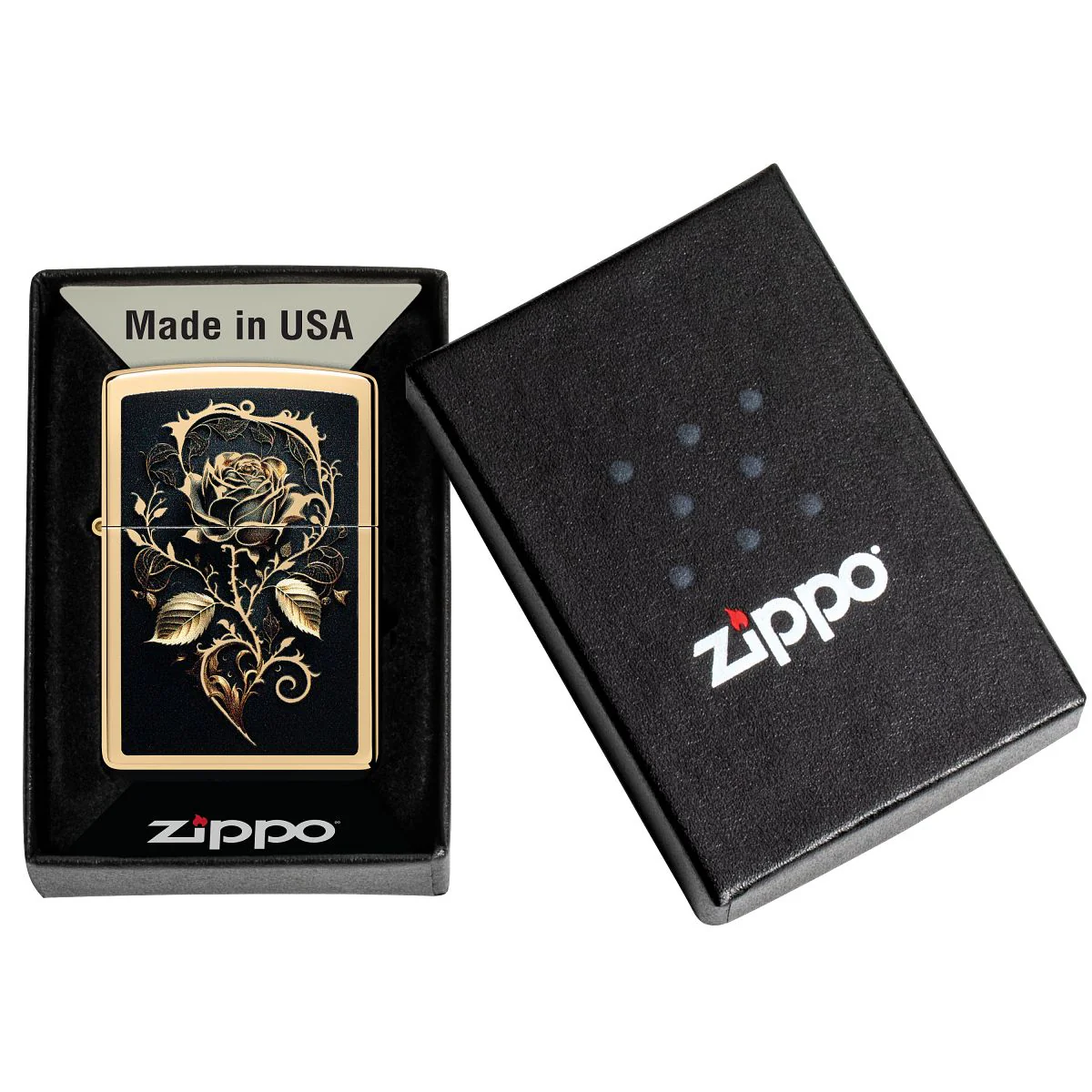 Zippo Lighter: Golden Rose - High Polish Brass 46665 - Image 6