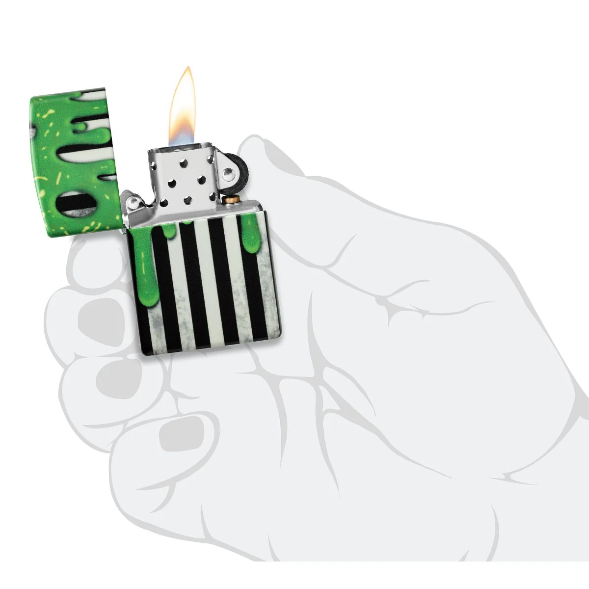 Zippo Lighter: Goo Design, Glow-in-the-Dark - 540 Color 46950 - Image 10