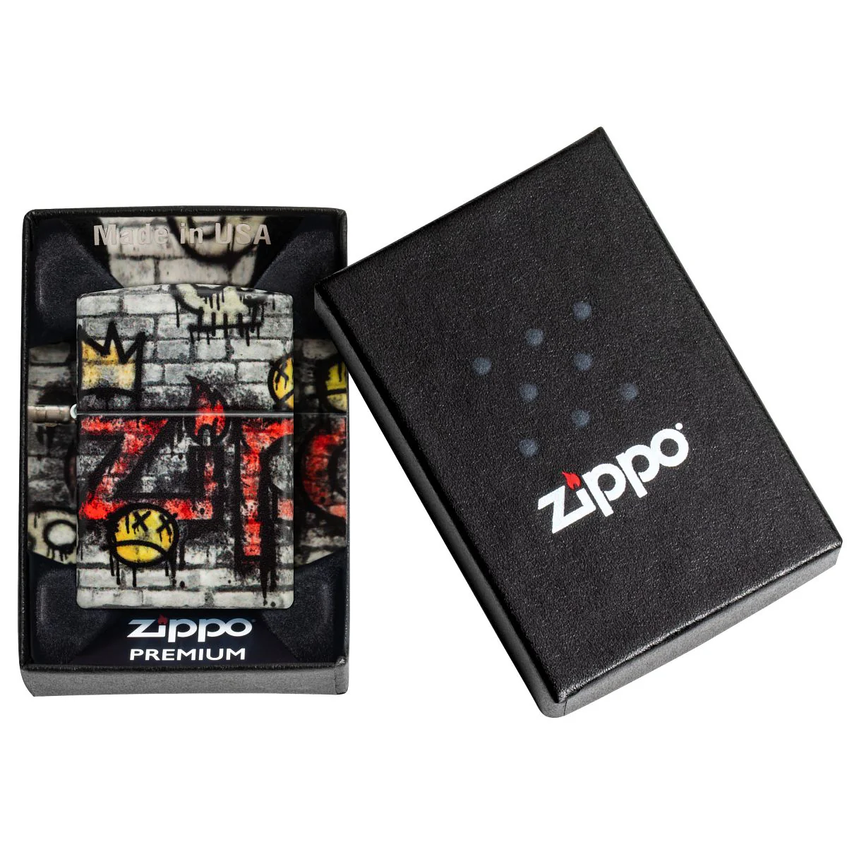 Zippo Lighter: Graffiti King Design - 540 Color 46282 - Image 10