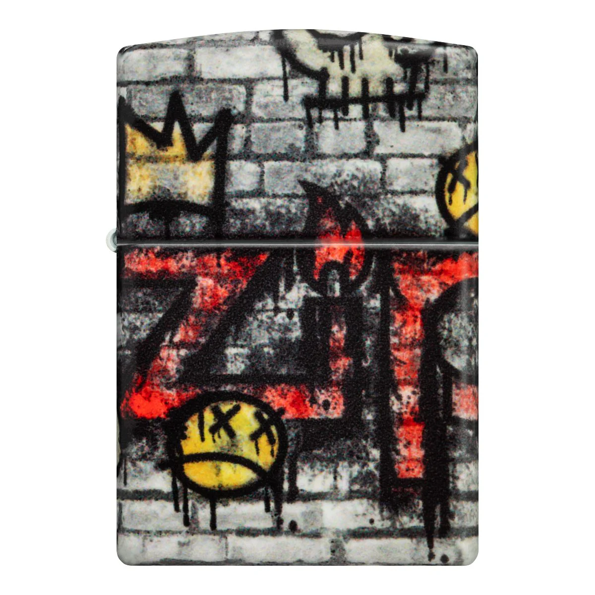 Zippo Lighter: Graffiti King Design - 540 Color 46282 - Image 6