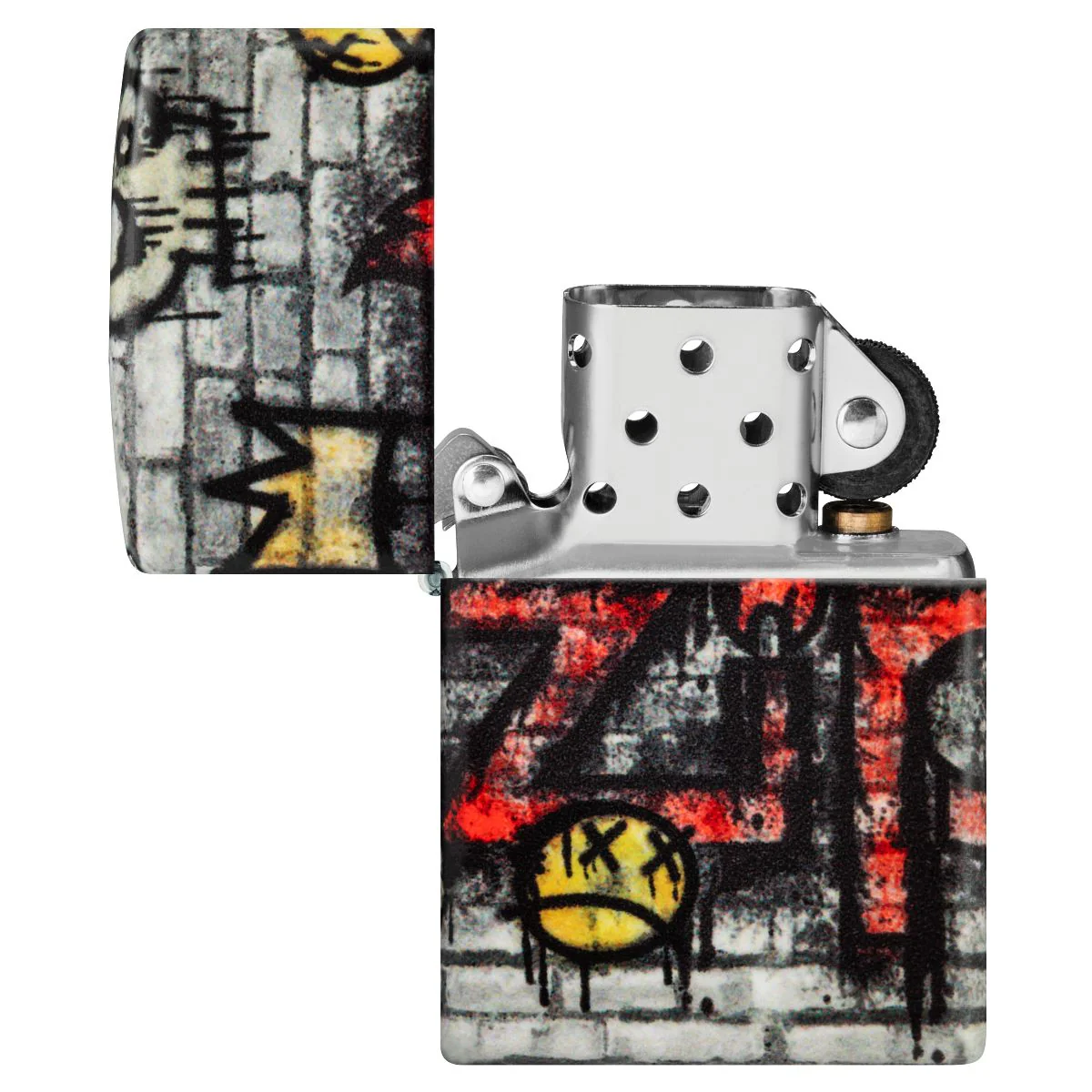 Zippo Lighter: Graffiti King Design - 540 Color 46282 - Image 8