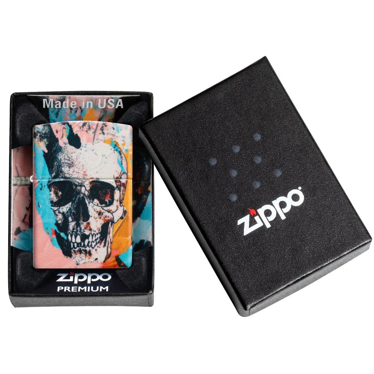 Zippo Lighter: Graffiti Skull - 540 Color 46818 - Image 10