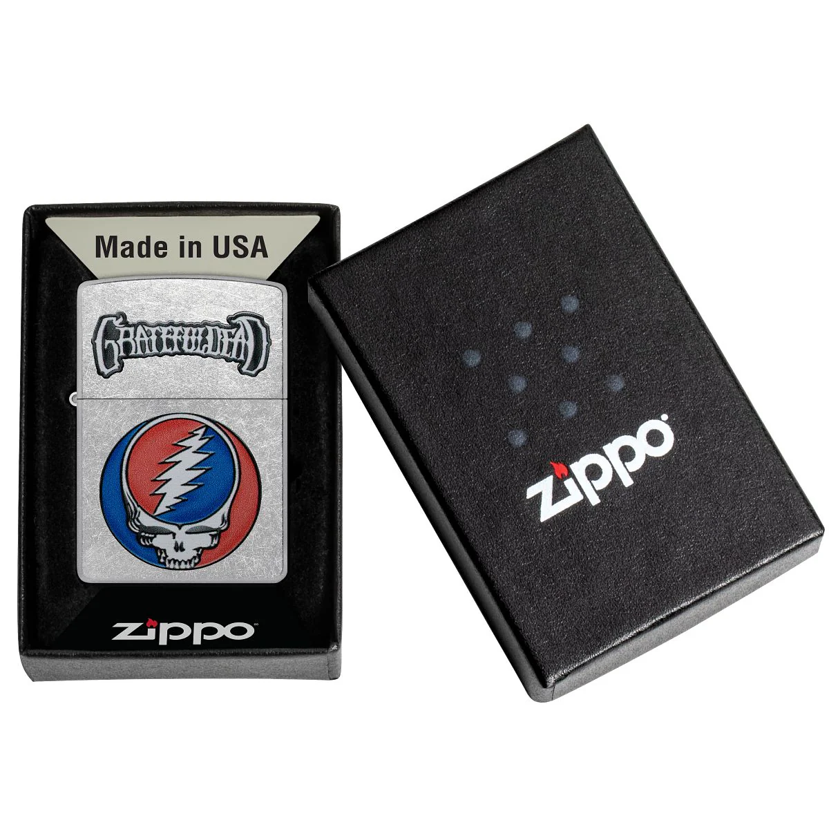 Zippo Lighter: Grateful Dead, Steal Your Face - Street Chrome 47247 - Image 6