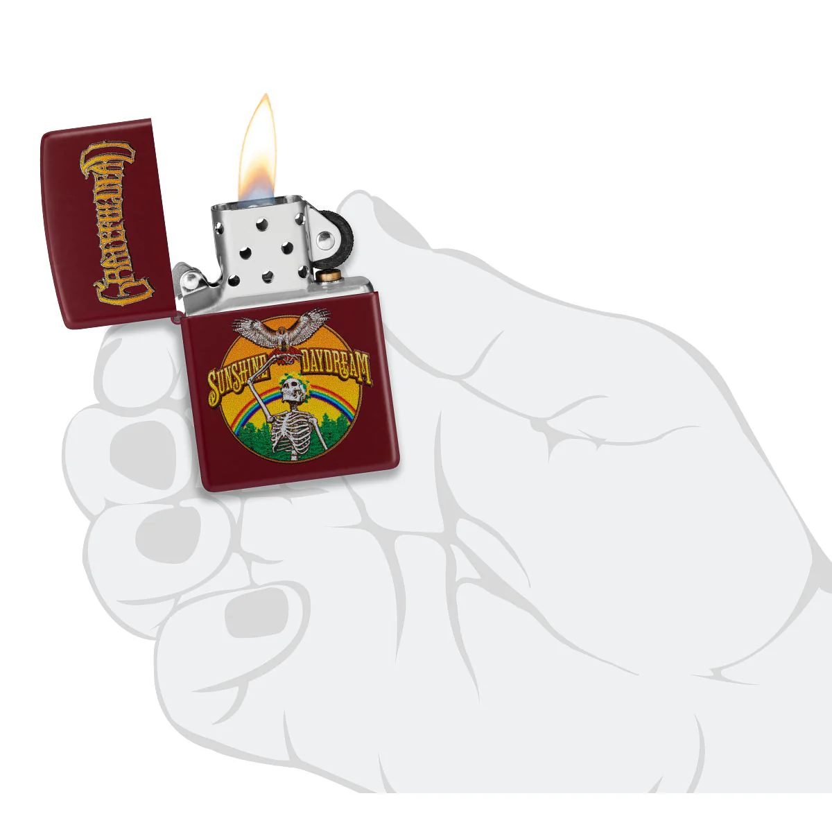 Zippo Lighter: Grateful Dead, Sunshine Daydream - Merlot 47249 - Image 5