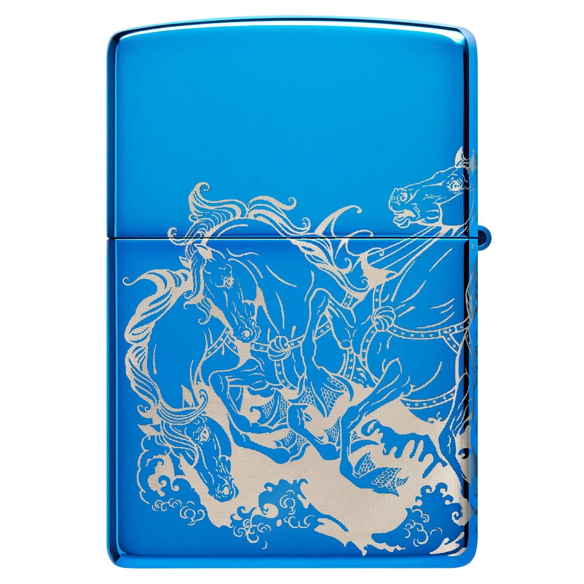 Zippo Lighter: Greek Mythology Design, Photo Image 360 - High Polish Blue 48787 - Image 5