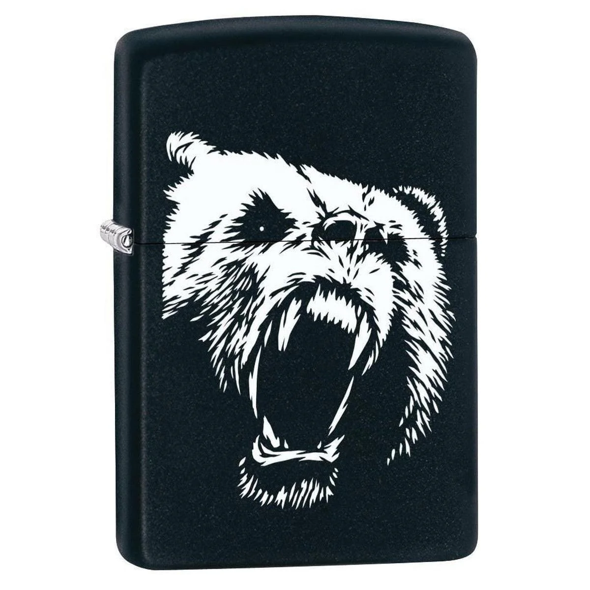 Zippo Lighter: Grizzly Bear - Black Matte 78276
