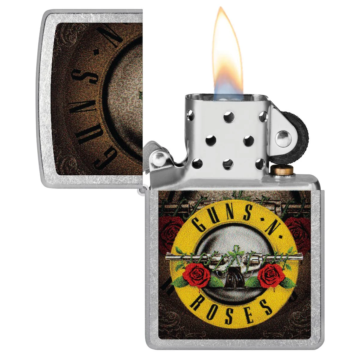 Zippo Lighter: Guns N' Roses Design - Street Chrome 47226 - Image 3