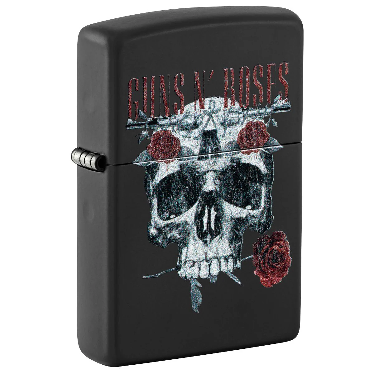Zippo Lighter: Guns N' Roses, Skull and Roses - Black Matte 47227