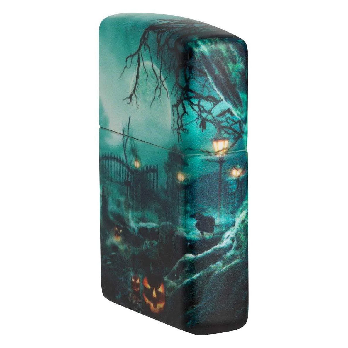 Zippo Lighter: Halloween Graveyard, 540 Color - Matte 48389 - Image 3