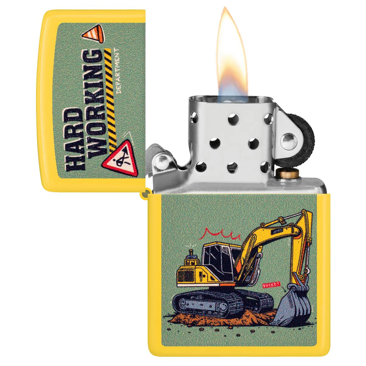 Zippo Lighter: Hard Working Department - Sunflower 46892 - Image 3