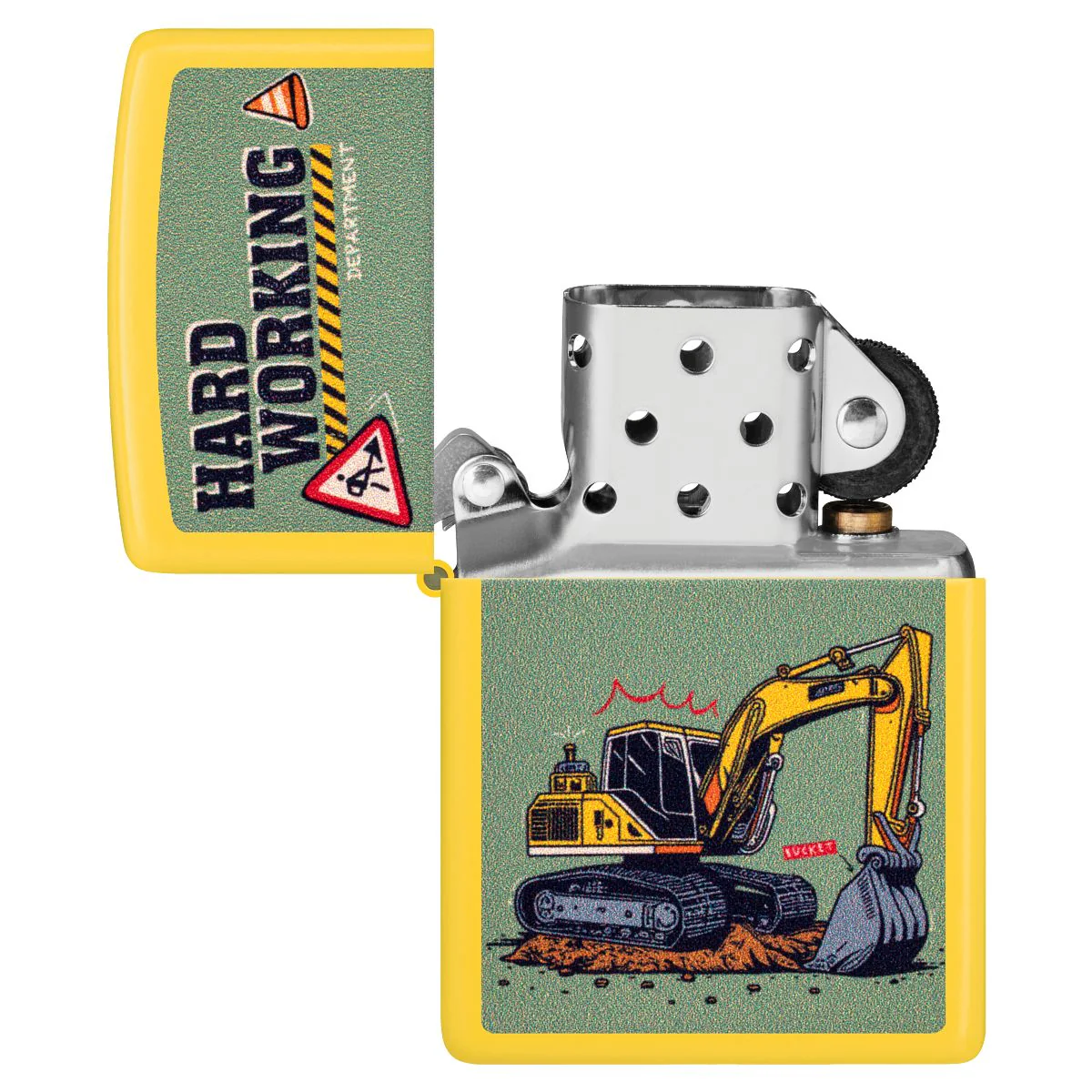 Zippo Lighter: Hard Working Department - Sunflower 46892 - Image 4