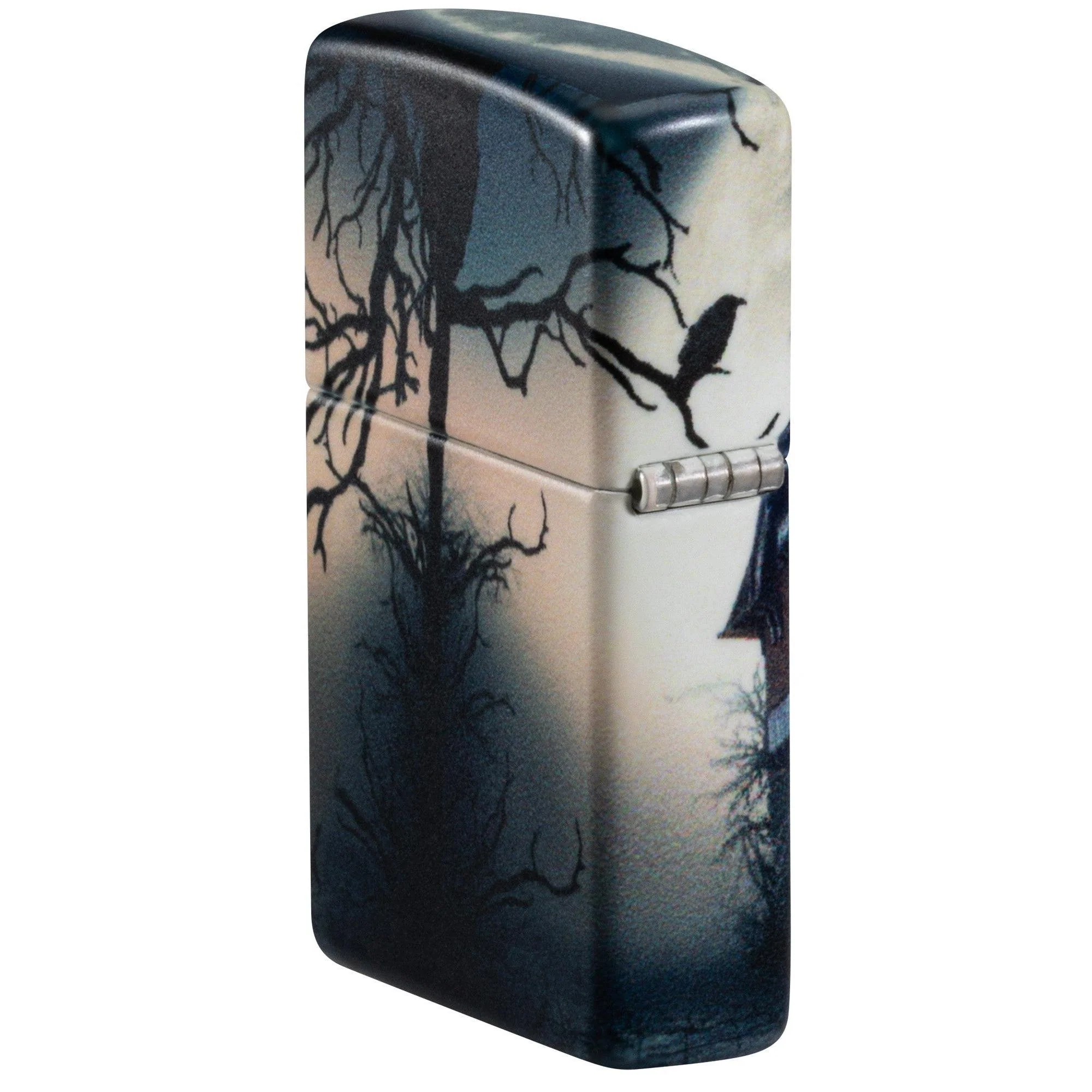 Zippo Lighter: Haunted House - Glow-in-the-Dark Green 48922 - Image 3