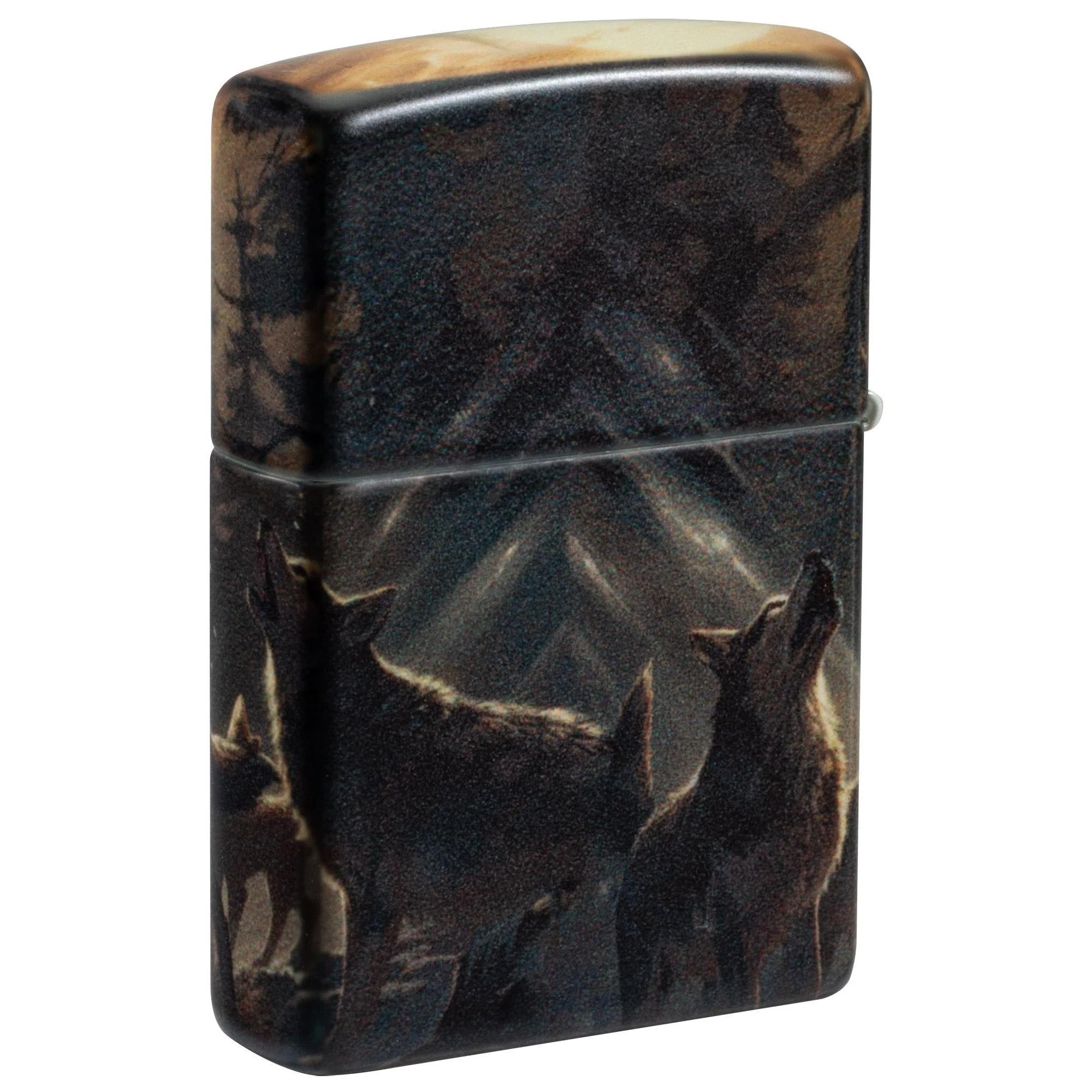 Zippo Lighter: Howling Wolves - 540 Color 81694 - Image 2