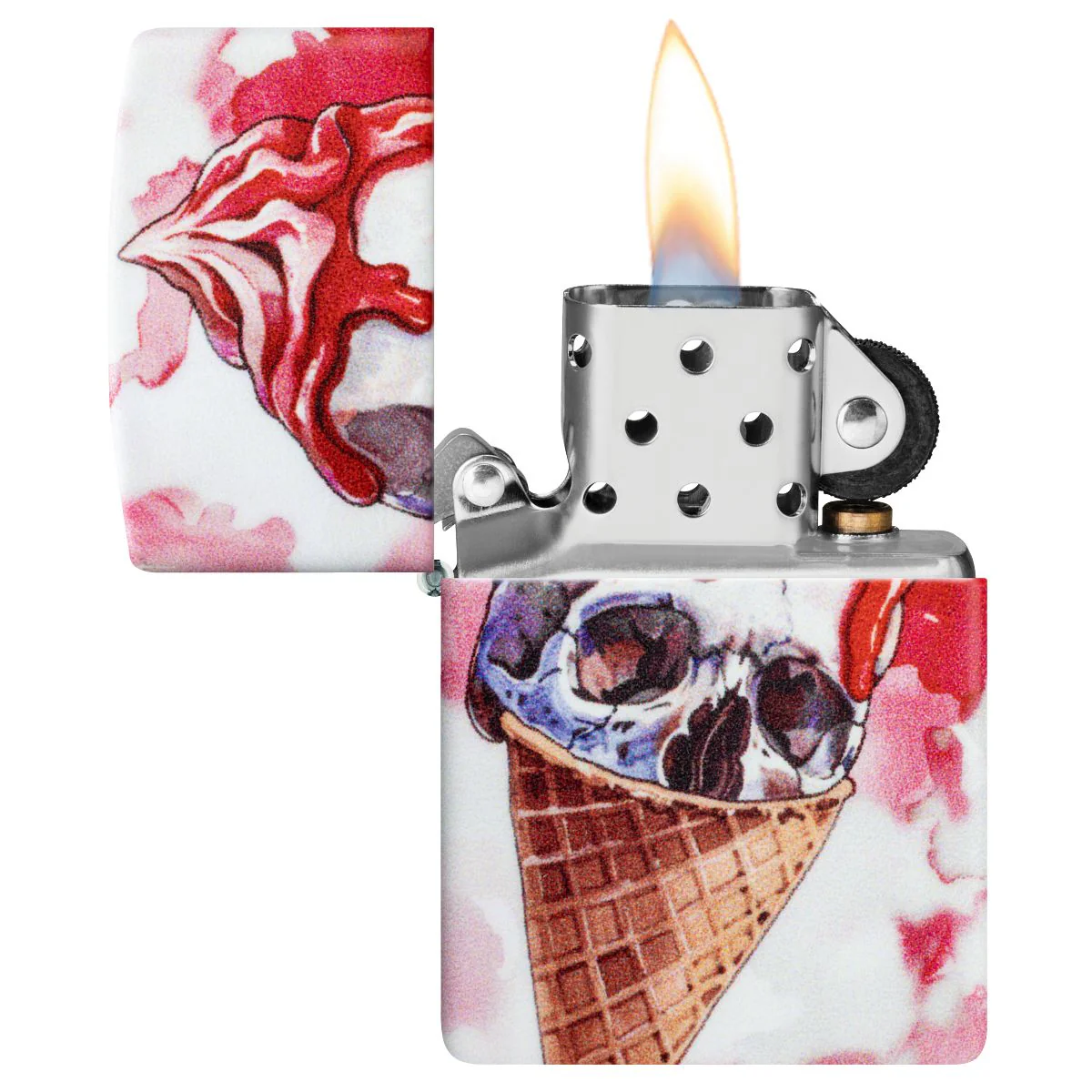 Zippo Lighter: I Scream Cone Design - 540 Color 46748 - Image 7