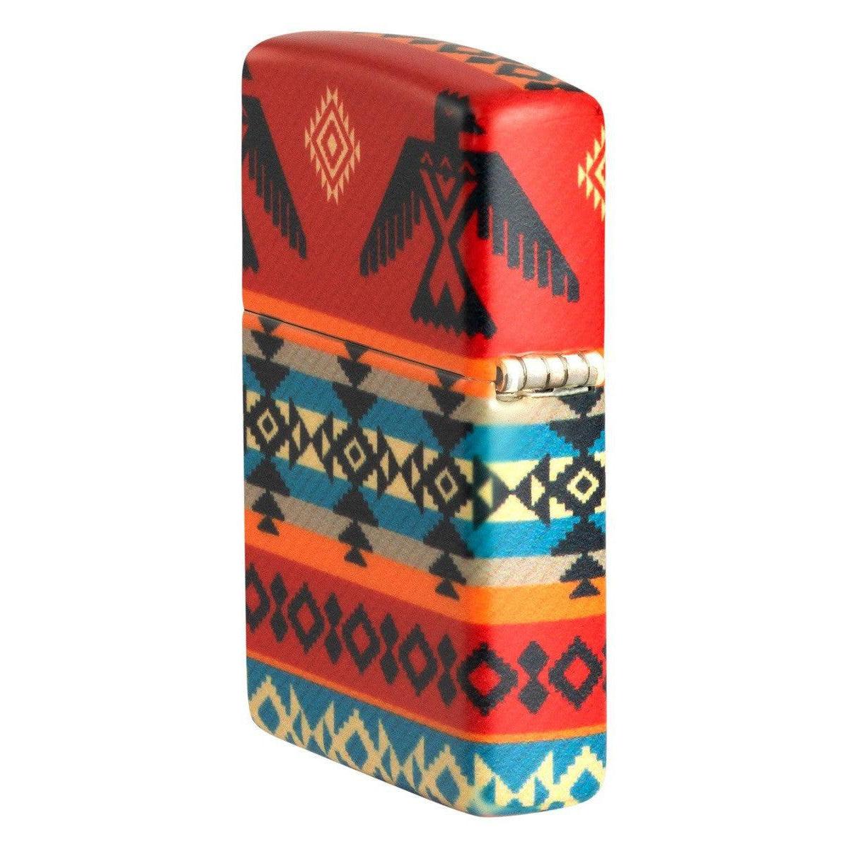 Zippo Lighter: Indian Thunderbird Pattern - 540 Color 81475 - Image 3